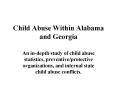 Child Abuse Within Alabama and Georgia PowerPoint PPT Presentation