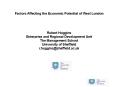 Factors Affecting the Economic Potential of West London PowerPoint PPT Presentation