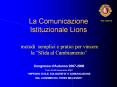 La Comunicazione Istituzionale Lions PowerPoint PPT Presentation
