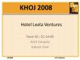 Hotel Leela Ventures PowerPoint PPT Presentation