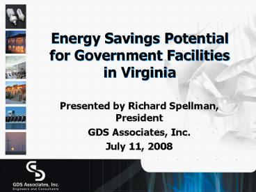 Energy Savings Potential for Government Facilities in Virginia