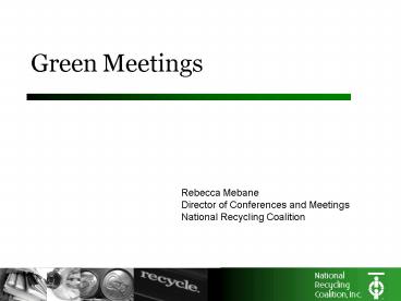 Green Meetings