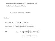 Bregman Iterative Algorithms for L1 Minimization with