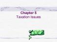 Chapter 5 Taxation Issues PowerPoint PPT Presentation