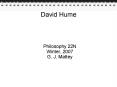David Hume PowerPoint PPT Presentation