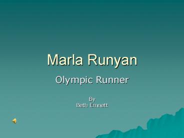 Marla Runyan