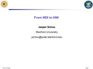 From MDI to HMI