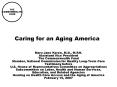 Caring for an Aging America PowerPoint PPT Presentation