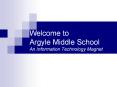 Welcome to Argyle Middle School An Information Technology Magnet PowerPoint PPT Presentation