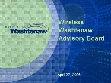 Wireless Washtenaw Advisory Board