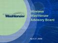 Wireless Washtenaw Advisory Board PowerPoint PPT Presentation