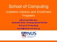 School of Computing Academic Advisory and Enrichment Programs PowerPoint PPT Presentation