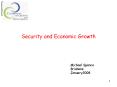 Security and Economic Growth PowerPoint PPT Presentation