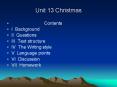Unit 13 Christmas PowerPoint PPT Presentation