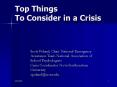 Top Things To Consider in a Crisis PowerPoint PPT Presentation