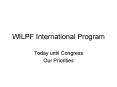 WILPF International Program PowerPoint PPT Presentation