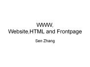 WWW,%20Website,HTML%20and%20Frontpage