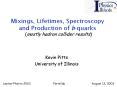 Mixings, Lifetimes, Spectroscopy and Production of bquarks PowerPoint PPT Presentation