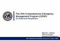 The VHA Comprehensive Emergency Management Program CEMP: An Historical Perspective PowerPoint PPT Presentation