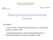 Ordering of Events in Distributed Systems