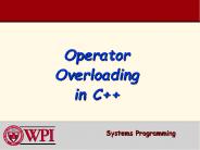 Operator Overloading in C