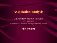 Association analysis