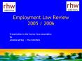 Employment Law Review 2005 2006 PowerPoint PPT Presentation