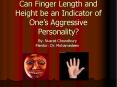 Can Finger Length and Height be an Indicator of One PowerPoint PPT Presentation