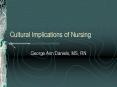 Cultural Implications of Nursing PowerPoint PPT Presentation