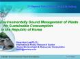 Environmentally Sound Management of Waste for Sustainable Consumption PowerPoint PPT Presentation