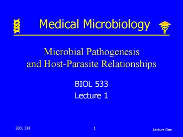 Microbial Pathogenesis and HostParasite Relationships