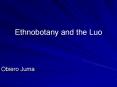 Ethnobotany and the Luo PowerPoint PPT Presentation