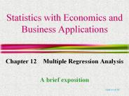Statistics with Economics and Business Applications