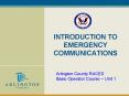 INTRODUCTION TO EMERGENCY COMMUNICATIONS PowerPoint PPT Presentation
