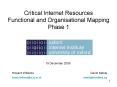 Critical Internet Resources Functional and Organisational Mapping Phase 1 PowerPoint PPT Presentation