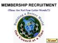 MEMBERSHIP RECRUITMENT PowerPoint PPT Presentation