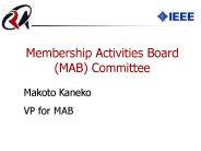 Membership Activities Board MAB Committee