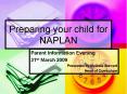 Preparing your child for NAPLAN PowerPoint PPT Presentation