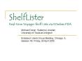 ShelfLister Realtime Voyager Shelf Lists via Wireless PDA PowerPoint PPT Presentation
