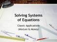 Solving Systems of Equations PowerPoint PPT Presentation
