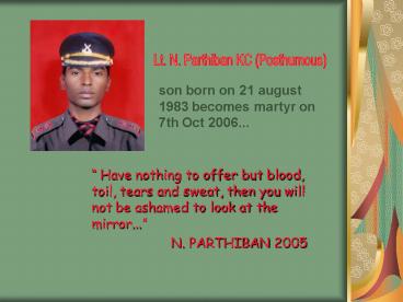 LT.N.PARTHIBAN KC P
