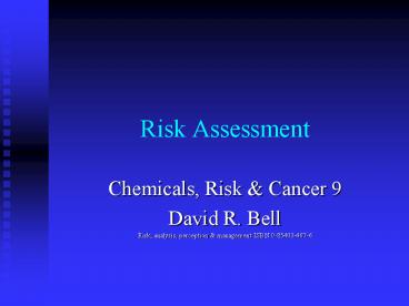 Risk Assessment