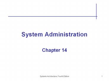 System Administration
