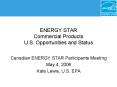 ENERGY STAR Commercial Products U.S. Opportunities and Status PowerPoint PPT Presentation