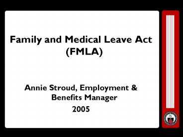 Family and Medical Leave Act FMLA presentation | free to view