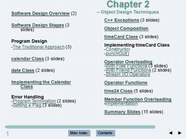 Software Design Overview 2