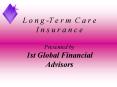 Long Term Care Insurance is a subject on the minds of alot of us today. PowerPoint PPT Presentation
