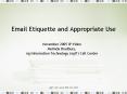 Email Etiquette and Appropriate Use PowerPoint PPT Presentation
