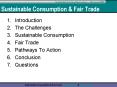 Sustainable Consumption PowerPoint PPT Presentation
