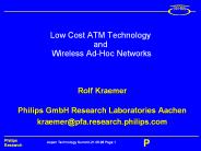 Low Cost ATM Technology and Wireless AdHoc Networks